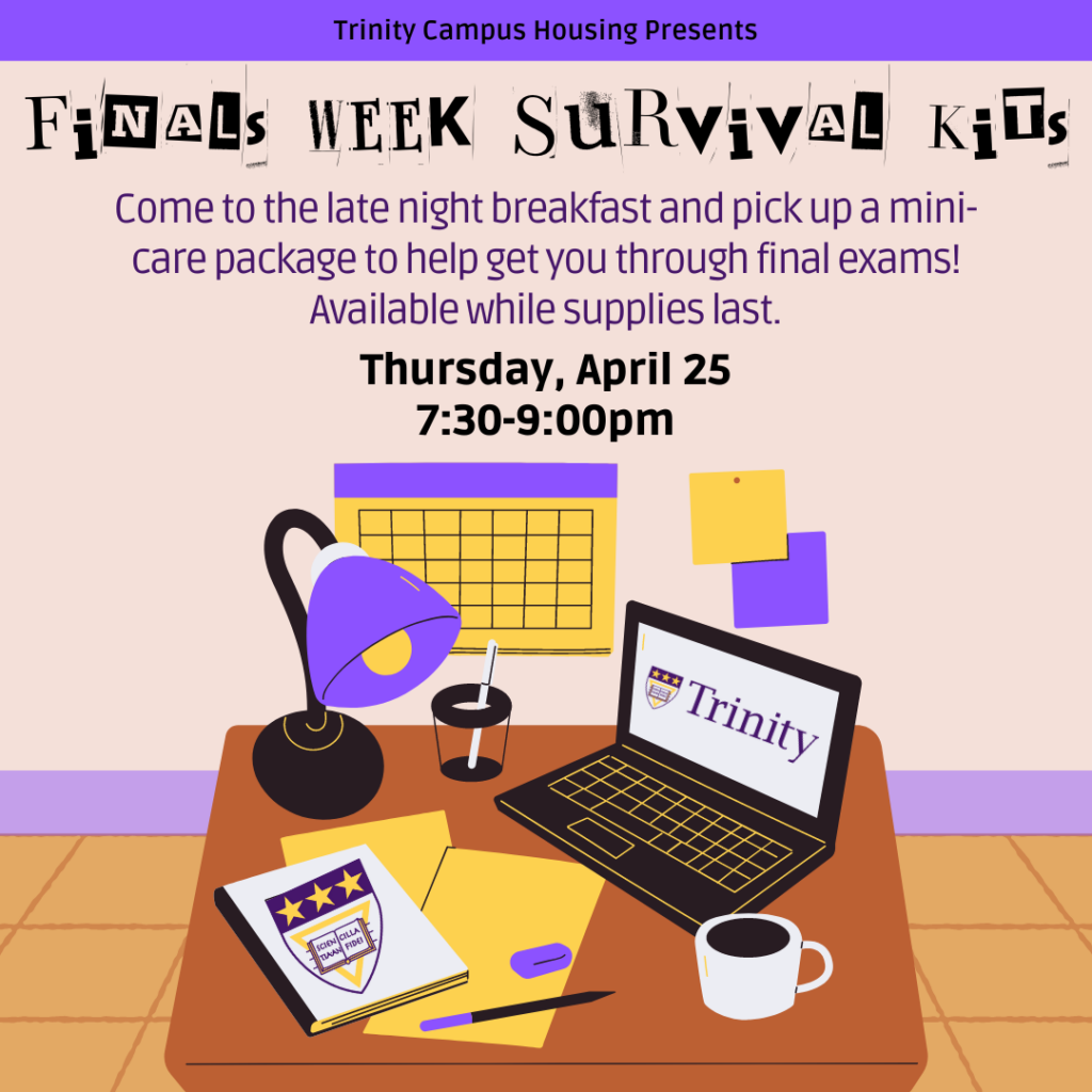 Finals Week Survival Kit Campus Housing