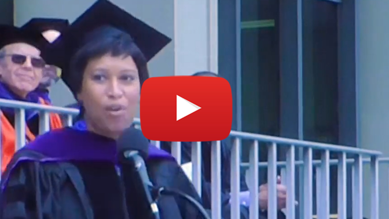 DC Mayor Muriel Bowser keynote at Commencement 2017