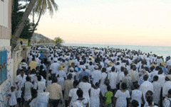 Prayer in Haiti
