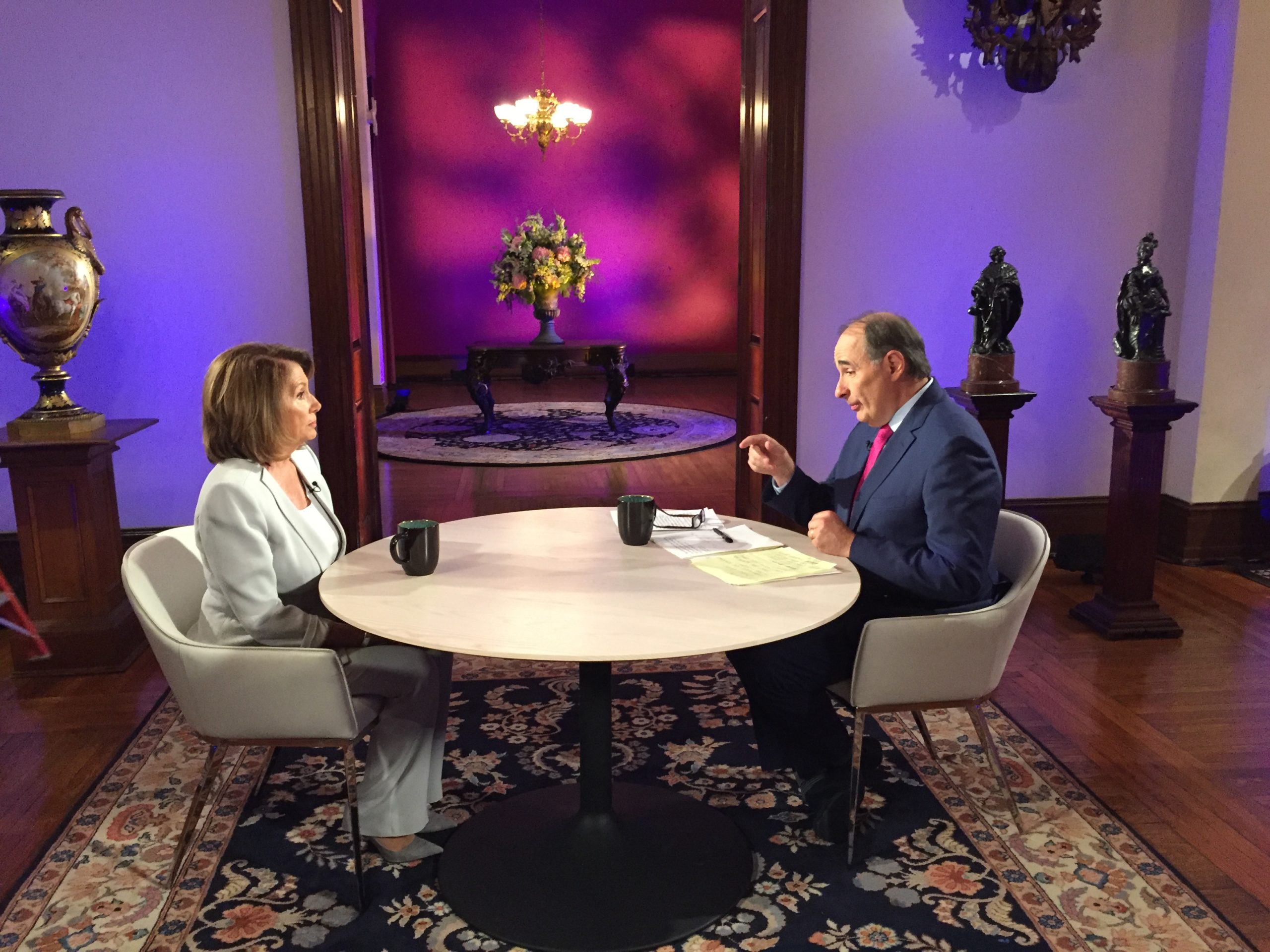CNN Interview with House Democratic Leader Nancy Pelosi ’62 Filmed on Trinity’s Campus
