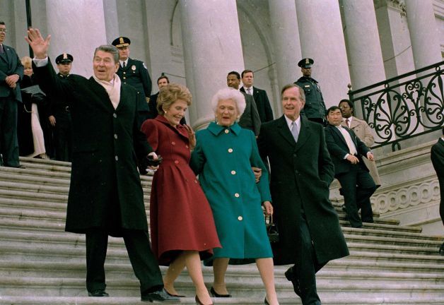 bush and reagan