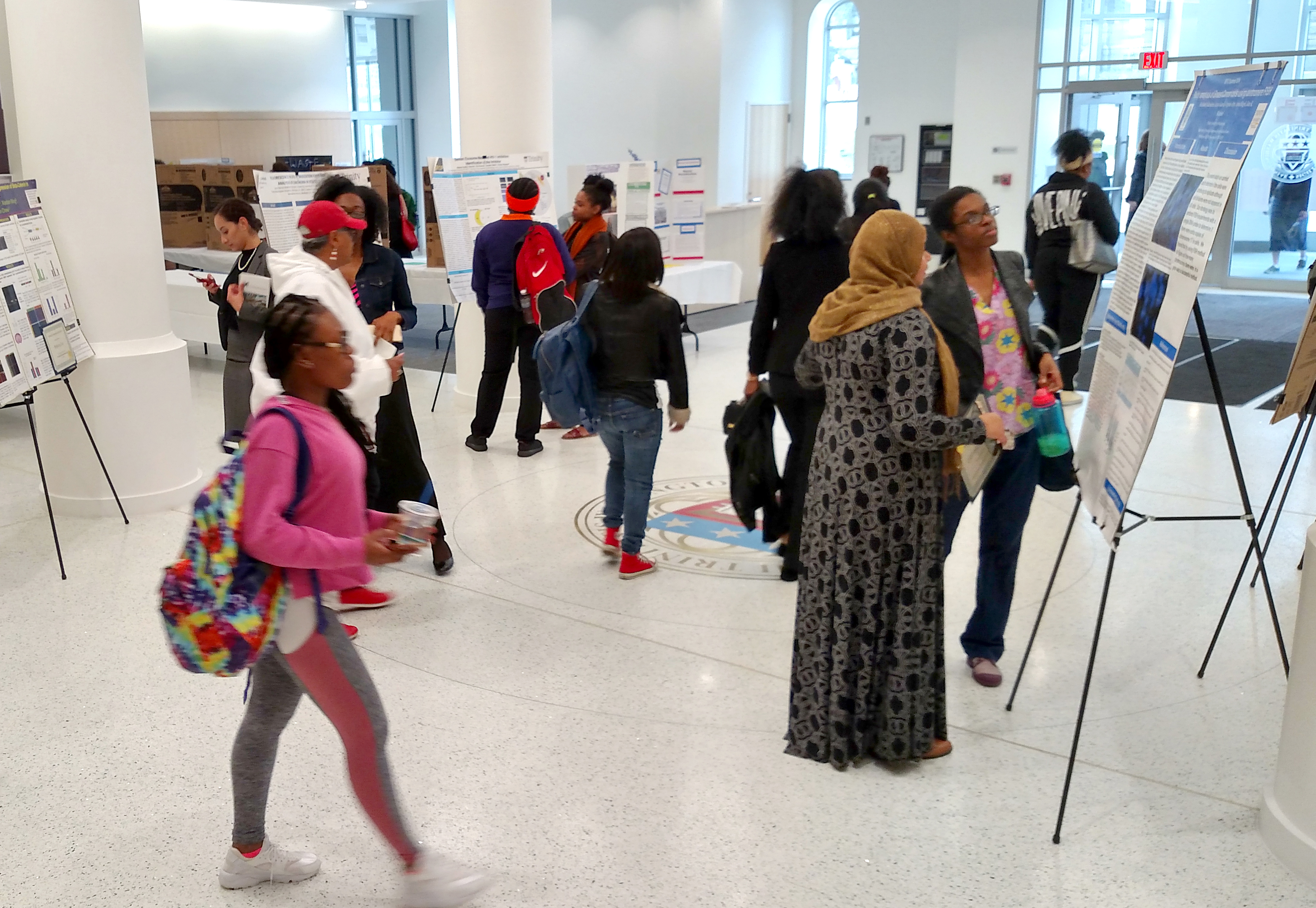 Students in Payden Center lobby