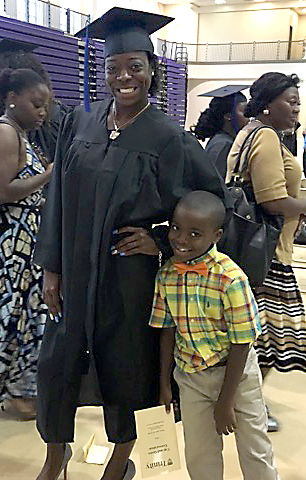 Tymillia and Isaiah at Cap and Gown