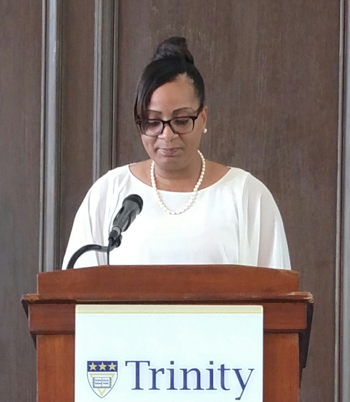 Tafia Allah Pringle at Senior Luncheon