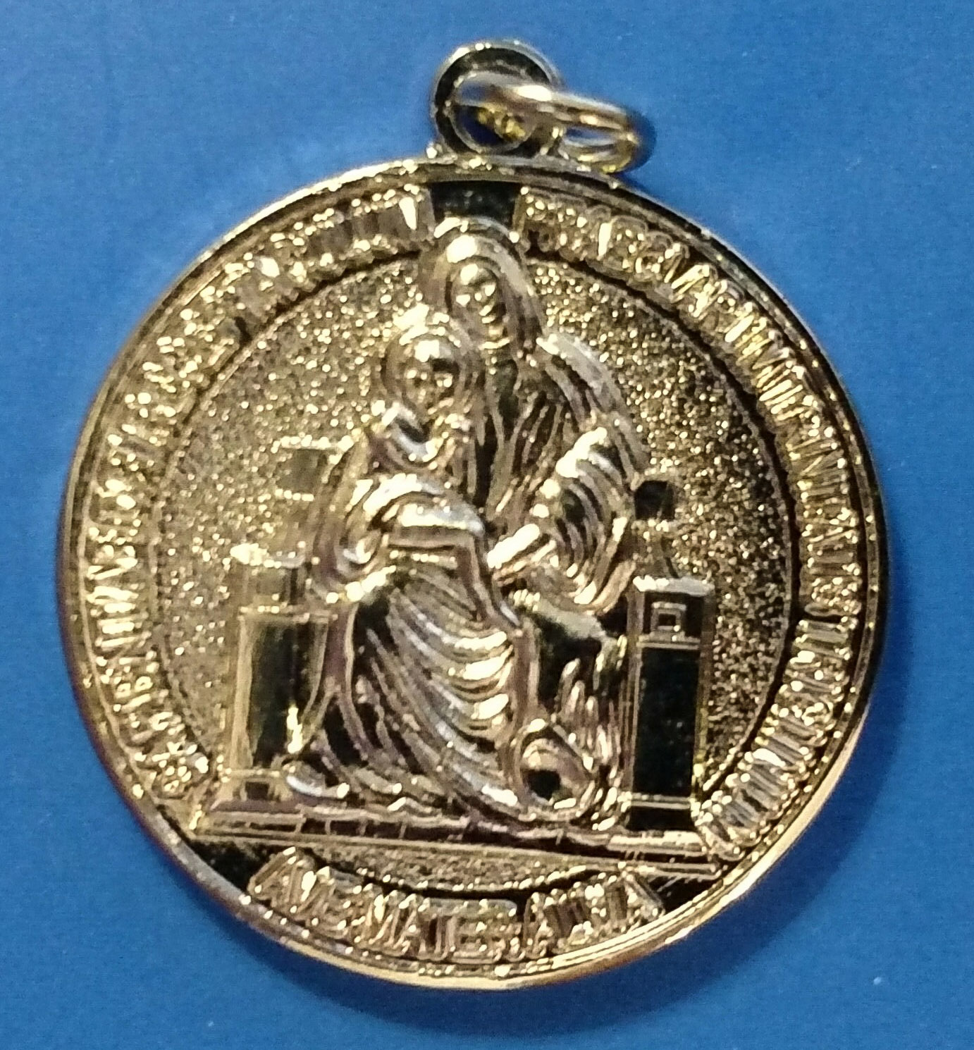 photo of the front of the Trinity medal