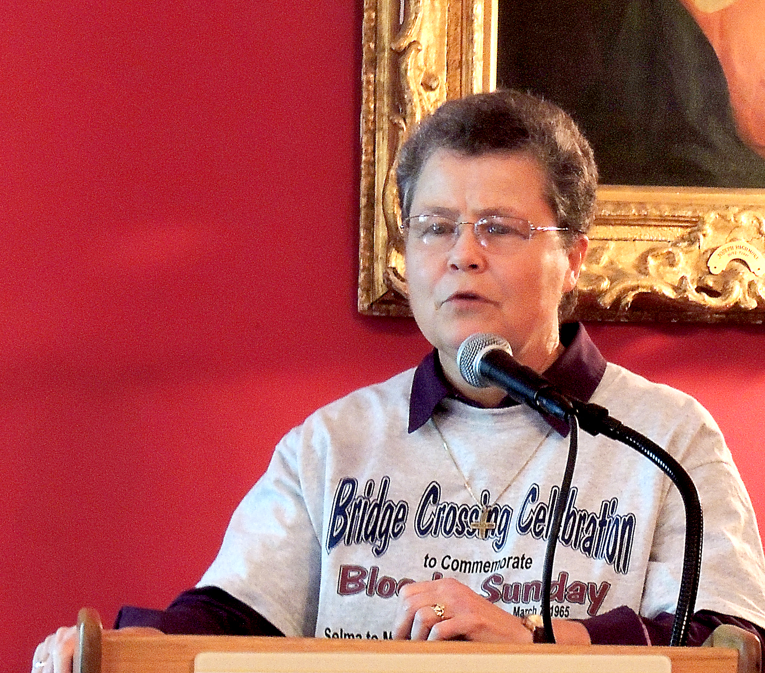 Sr. Mary Ellen gives Selma report