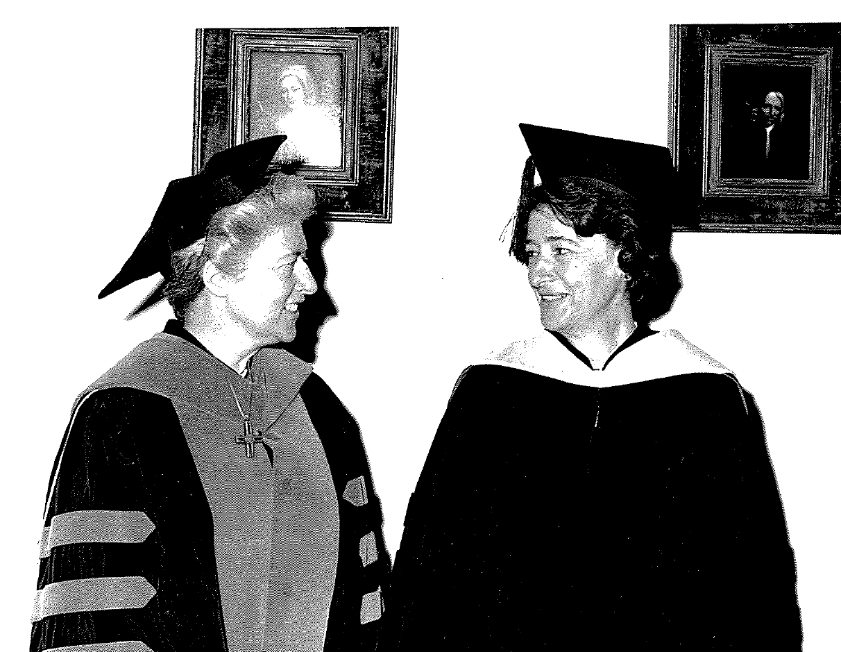 Sr. Margaret Claydon and Dr. Lilli Hornig