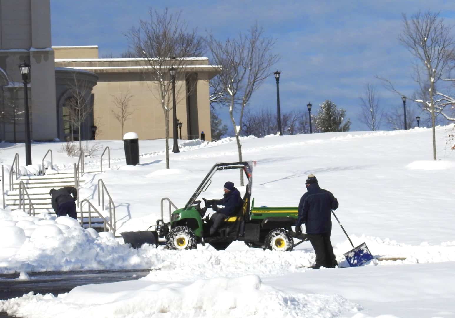snow removing crew