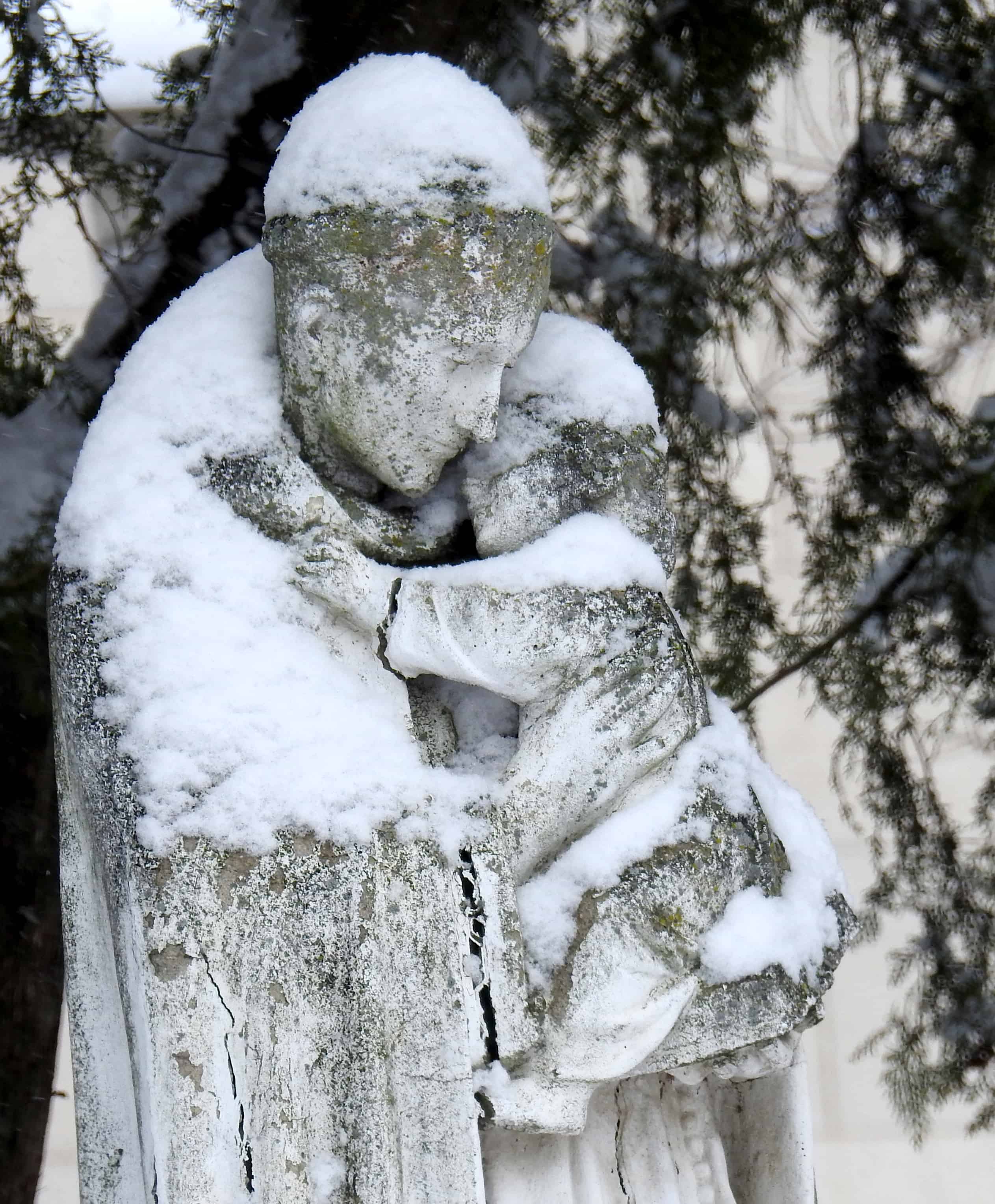 snow on campus