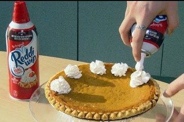 whip cream and pie
