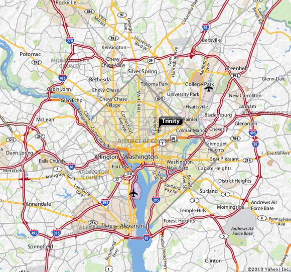 Map of the Metropolitan DC Area