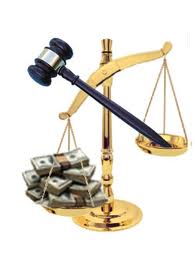 Justice - scales with money