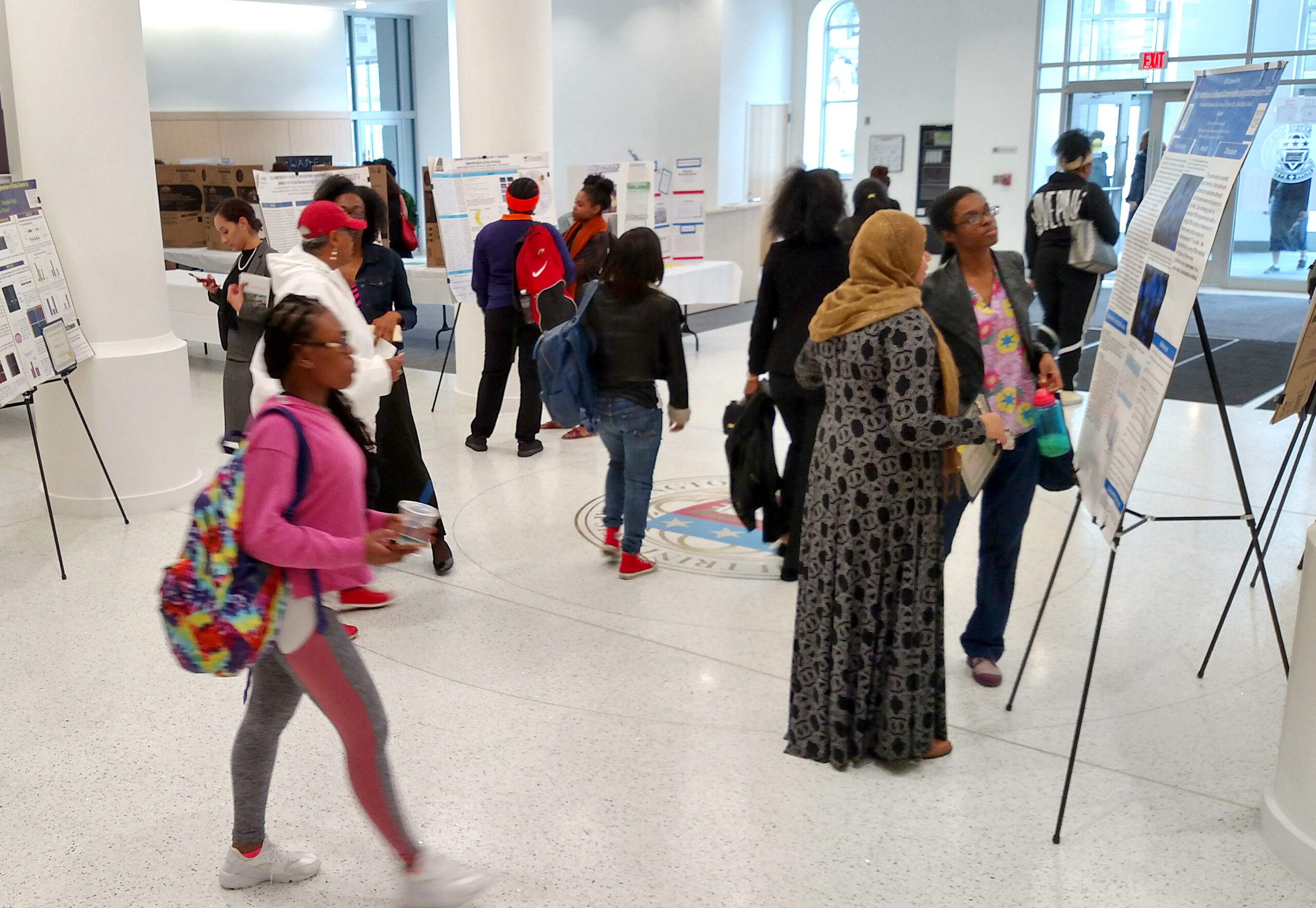 Students in Payden Center lobby