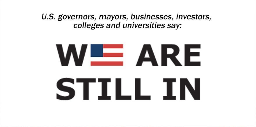 we are still in logo