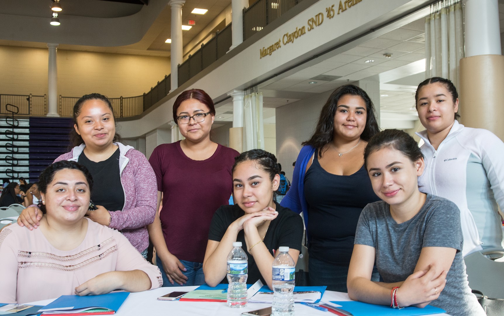student group at orientation