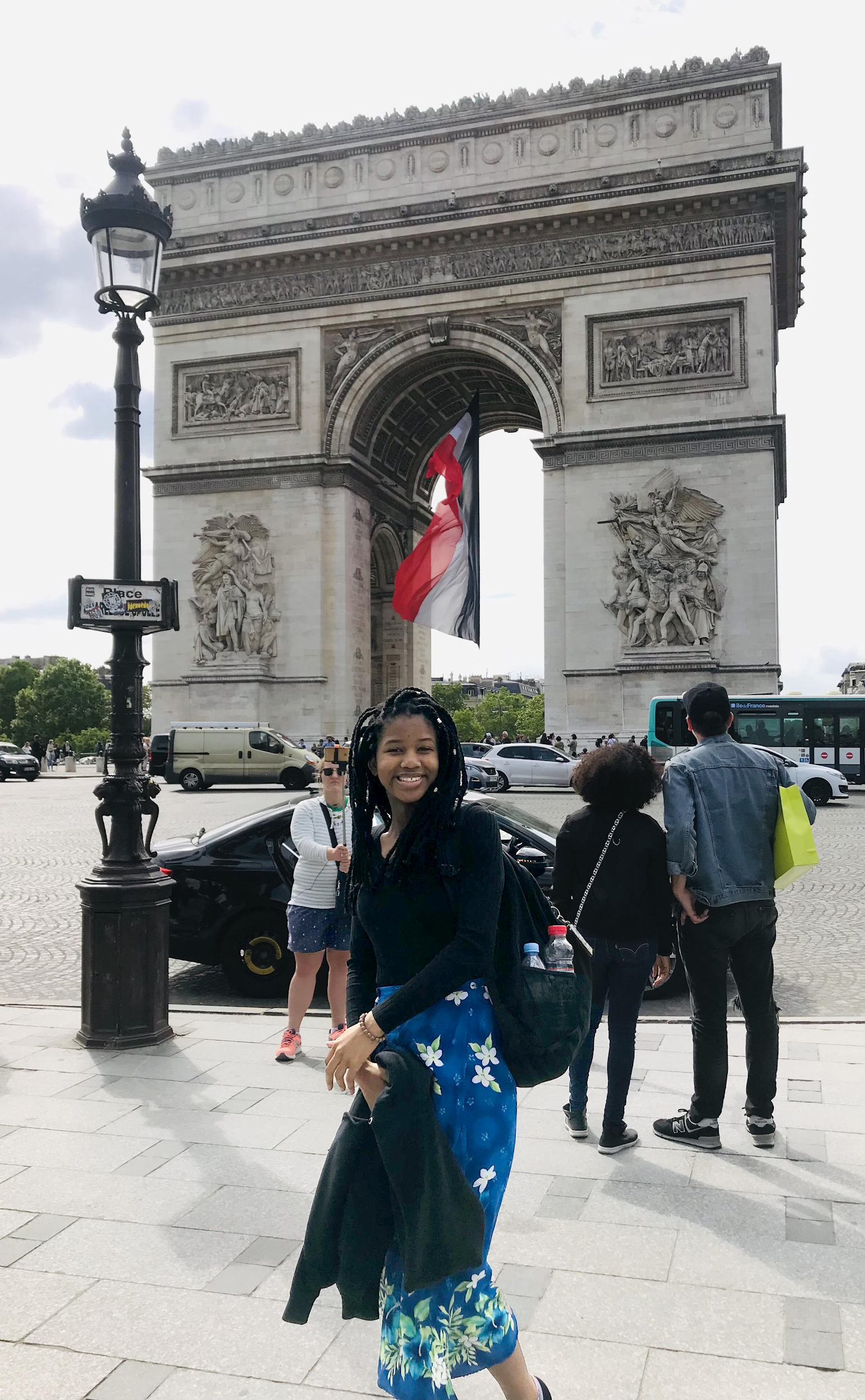 Sharon Rose Kisalu at Arc de Triomphe