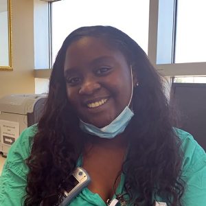 Brittany Walker ’19 is a nurse in the Labor & Delivery unit at Medstar Washington Hospital Center. They have regular patients as well as some COVID-19 patients in the unit.